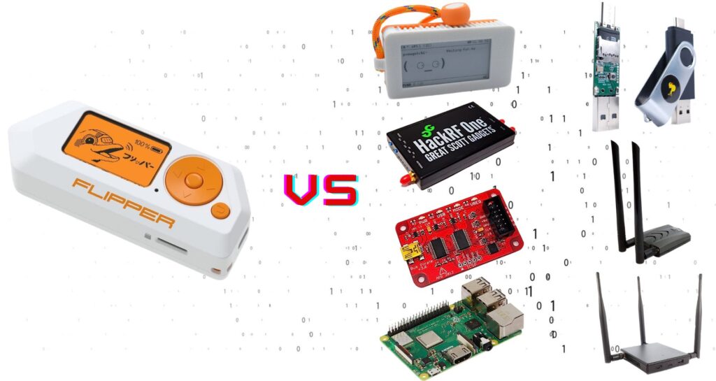 Flipper Zero vs USB Rubber Ducky Hak5, HackRF, Raspberry pi, Bus Pirate, WiFi Pineapple, Hak5 Lan Turtle