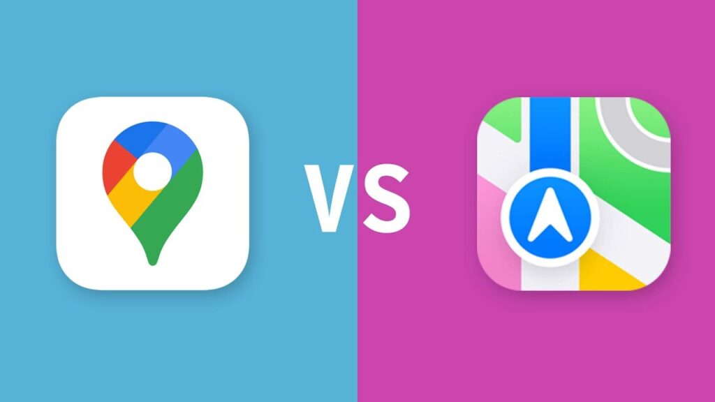 Vergleich zwischen Google Maps und Apple Maps 2024 für die beste Navigations-App für digitale Nomaden